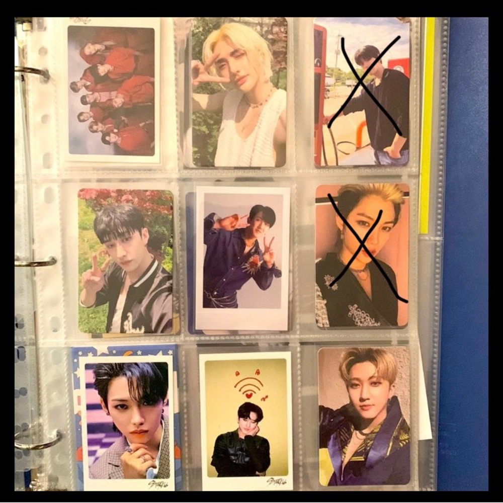 K-pop group Stray kids official photo cards